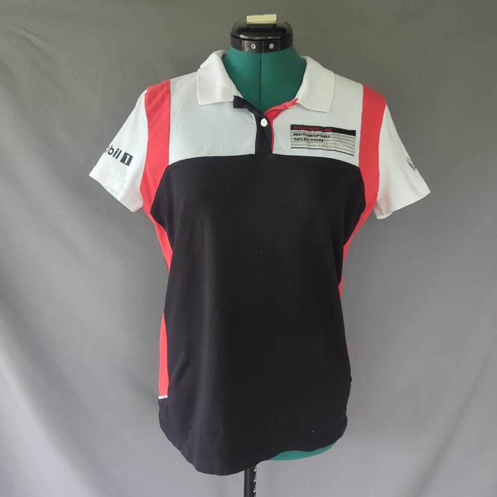 Porsche Driver's Selection Motorsport Polo Shirt Women's US M Mobil 1 Michelin